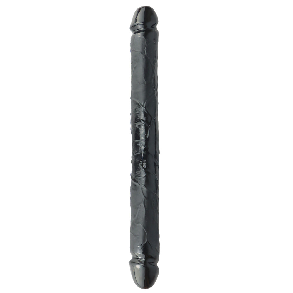 dual head soft dildo black