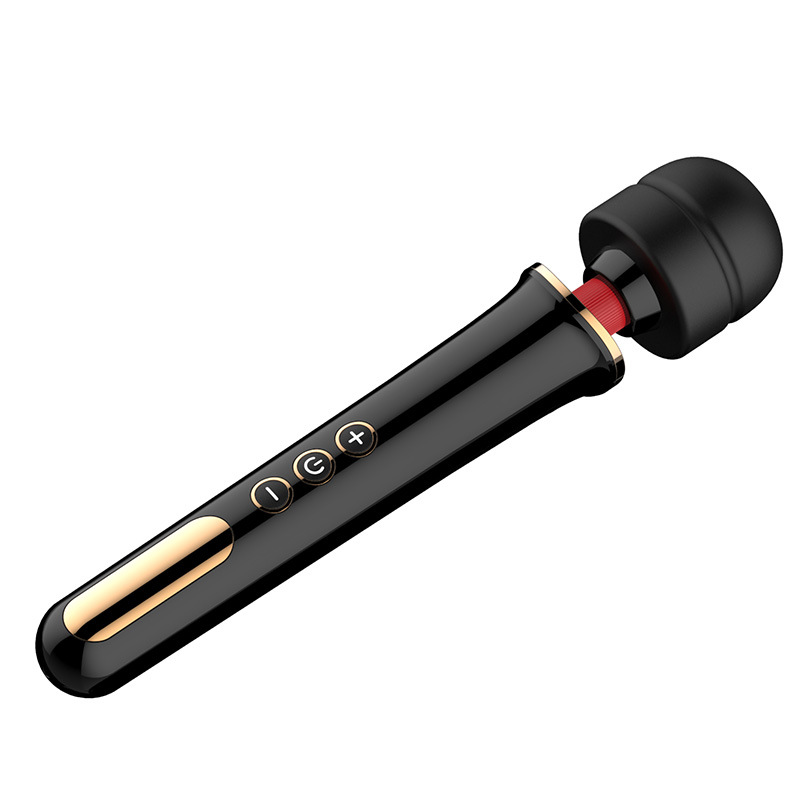 big head av vibrator clitoris massager black strong magic plug