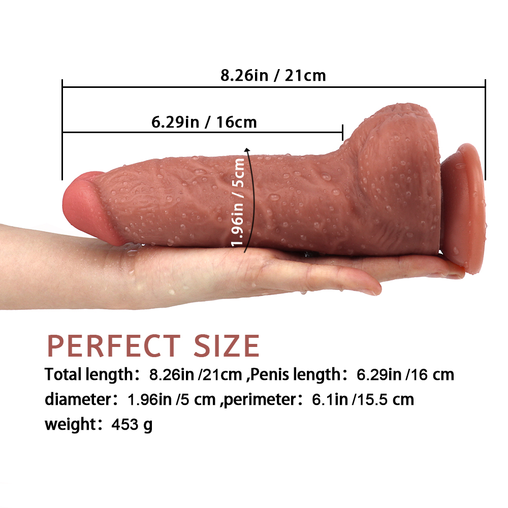 d0705 flesh realistic dildo 21*5cm