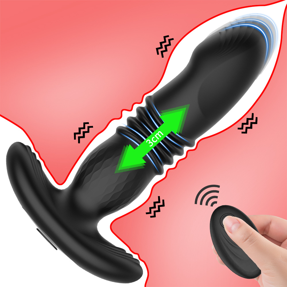 auto thrusting anal plug butt plug