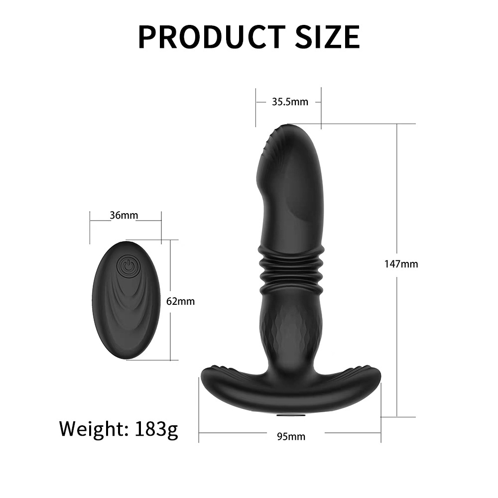 auto thrusting anal plug butt plug
