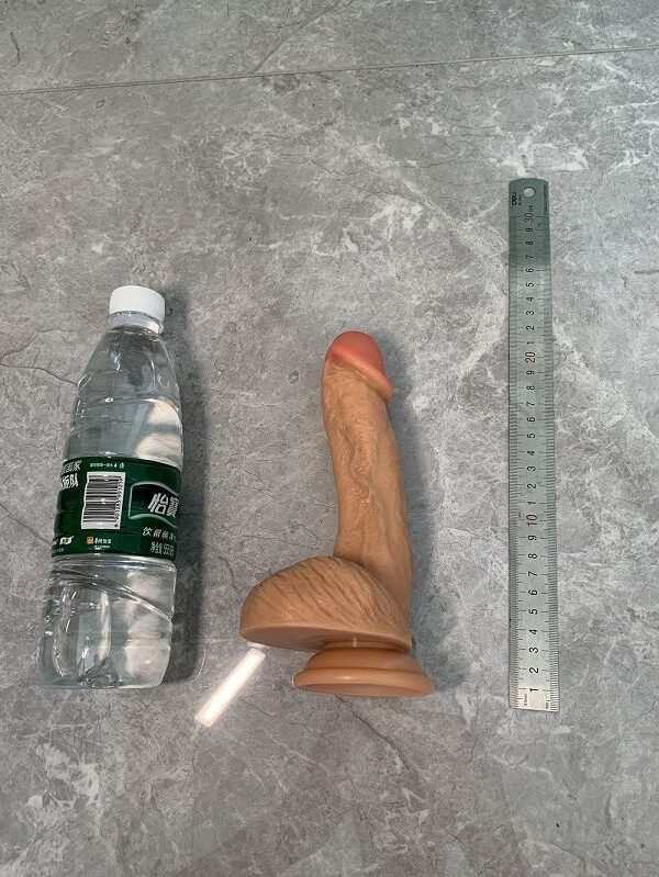 7.87″ normal silicone dildo d0901
