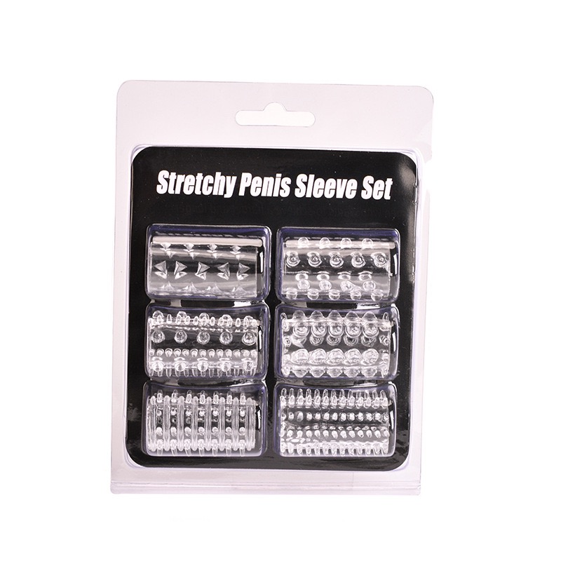 1 set 6pcs short penis sleeve