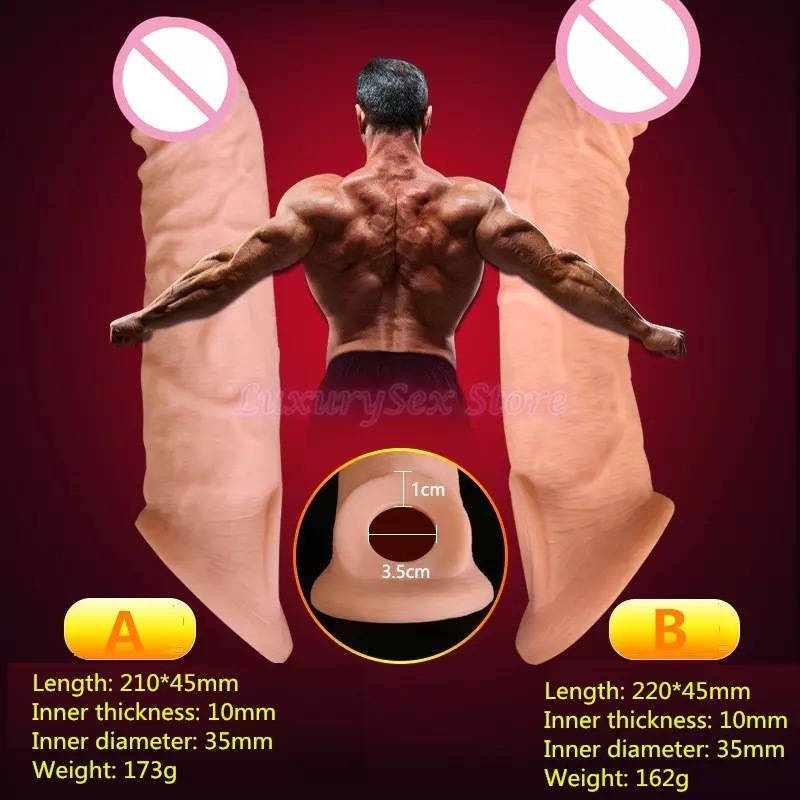 fat brown penis sleeve extender