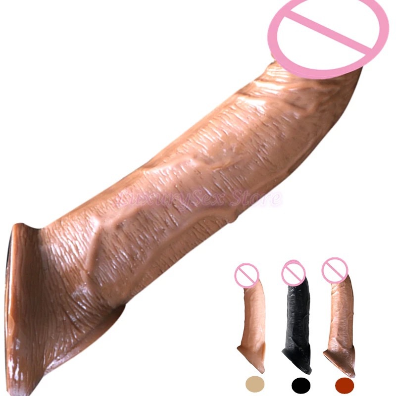 fat brown penis sleeve extender