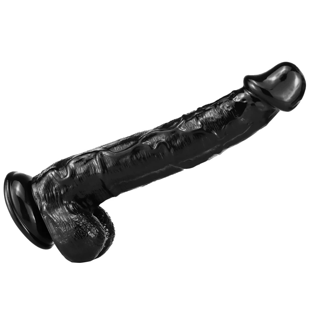 d0710 black 26.5*4.5cm realistic dildo