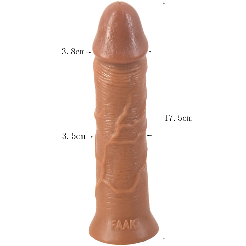 brown small & cute 5″ realistic dildo