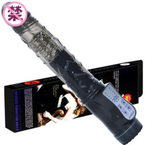 black long vibrator dildo thrusting rod