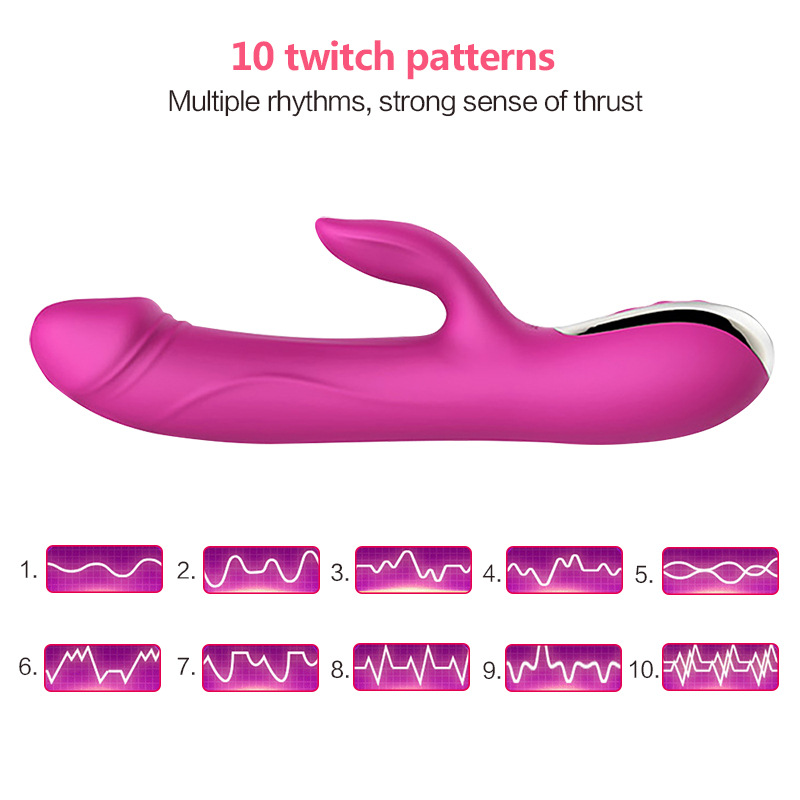 rechargeable double vibrator automatically rod