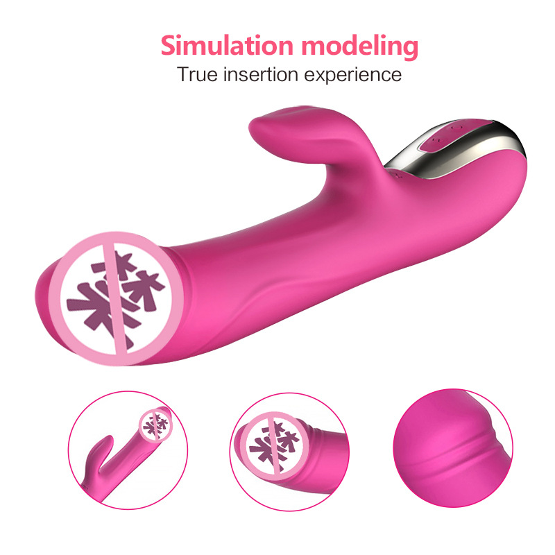 rechargeable double vibrator automatically rod