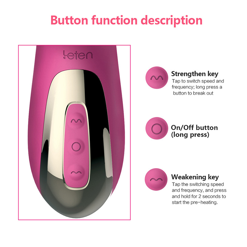 rechargeable double vibrator automatically rod