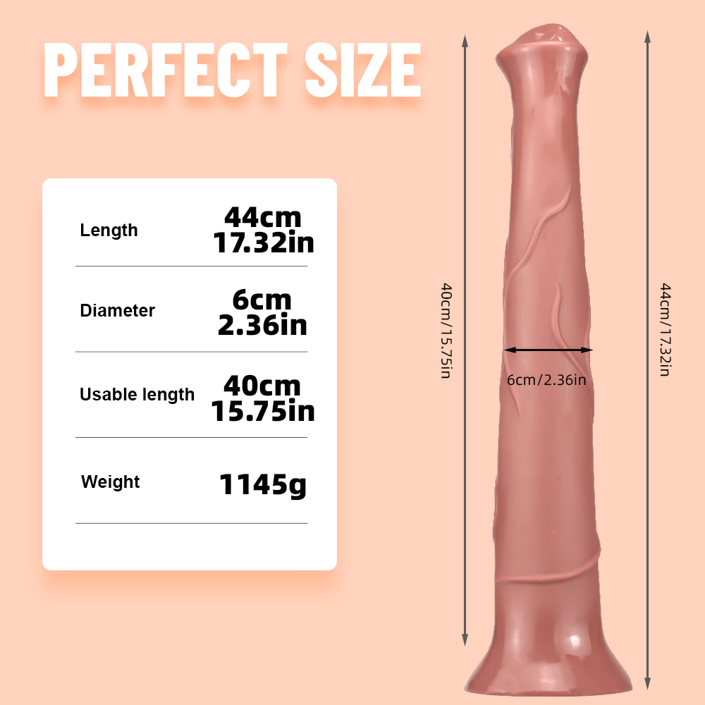 d0711 flesh 44*6cm horse dildo