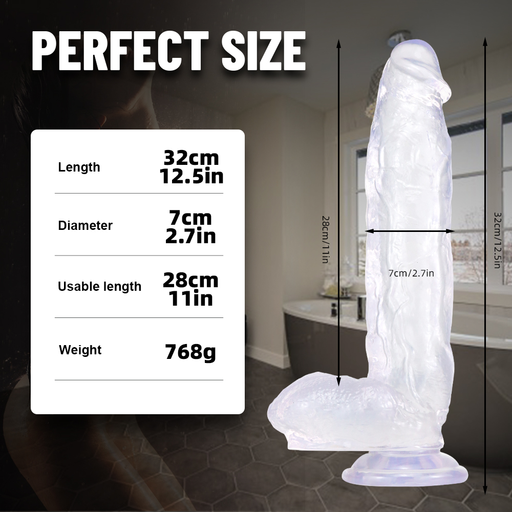 crystal big dildo
