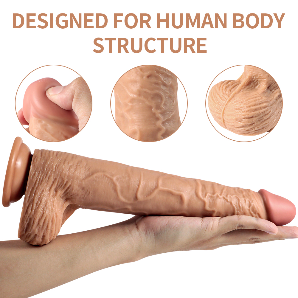 12″ long soft realistic penis d0910