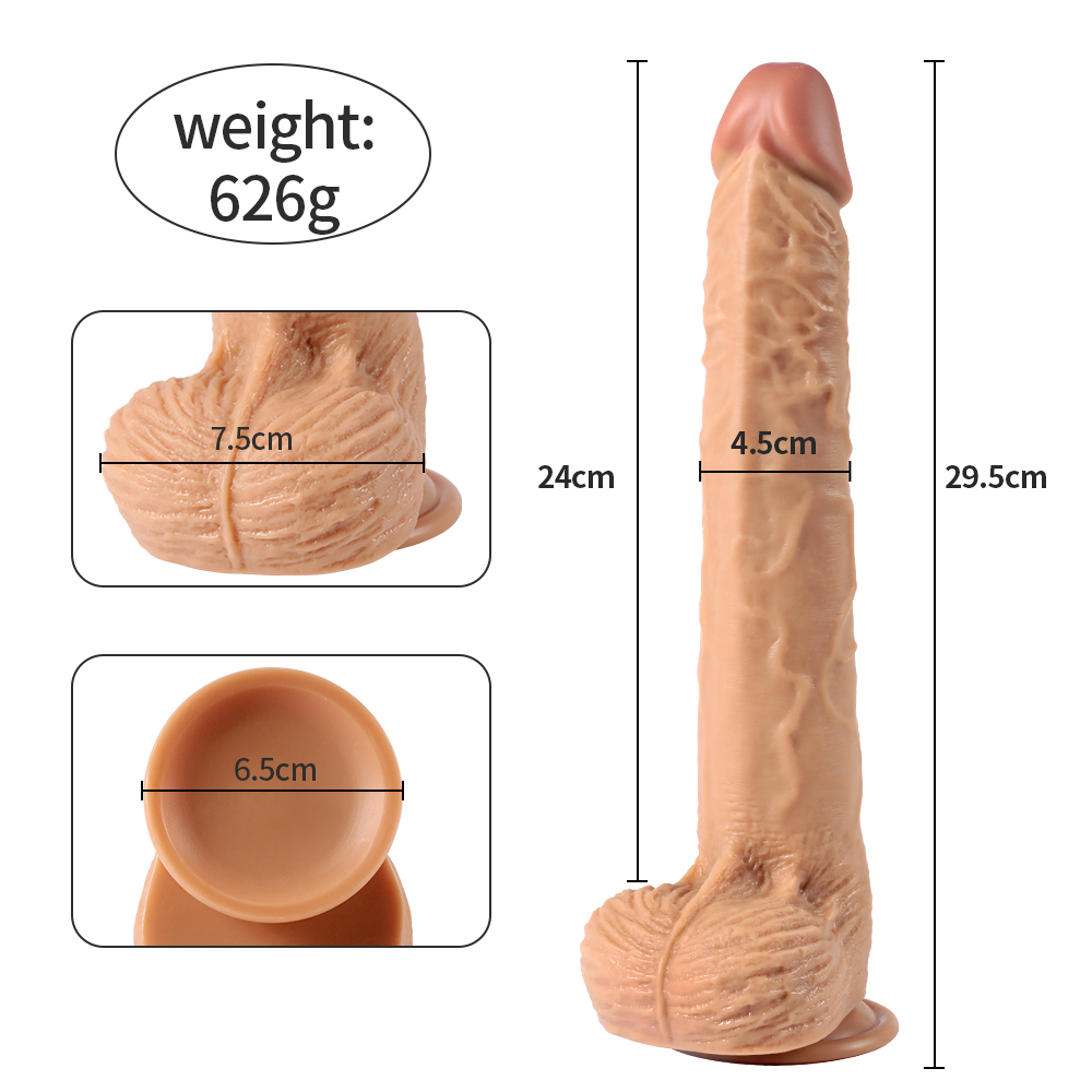 12″ long soft realistic penis d0910